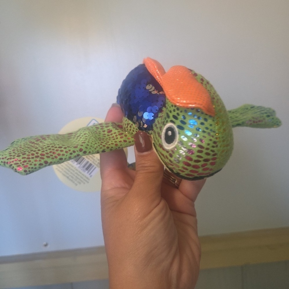 POP Color Changing Sequins Chameleon Snap Bracelet Plushie